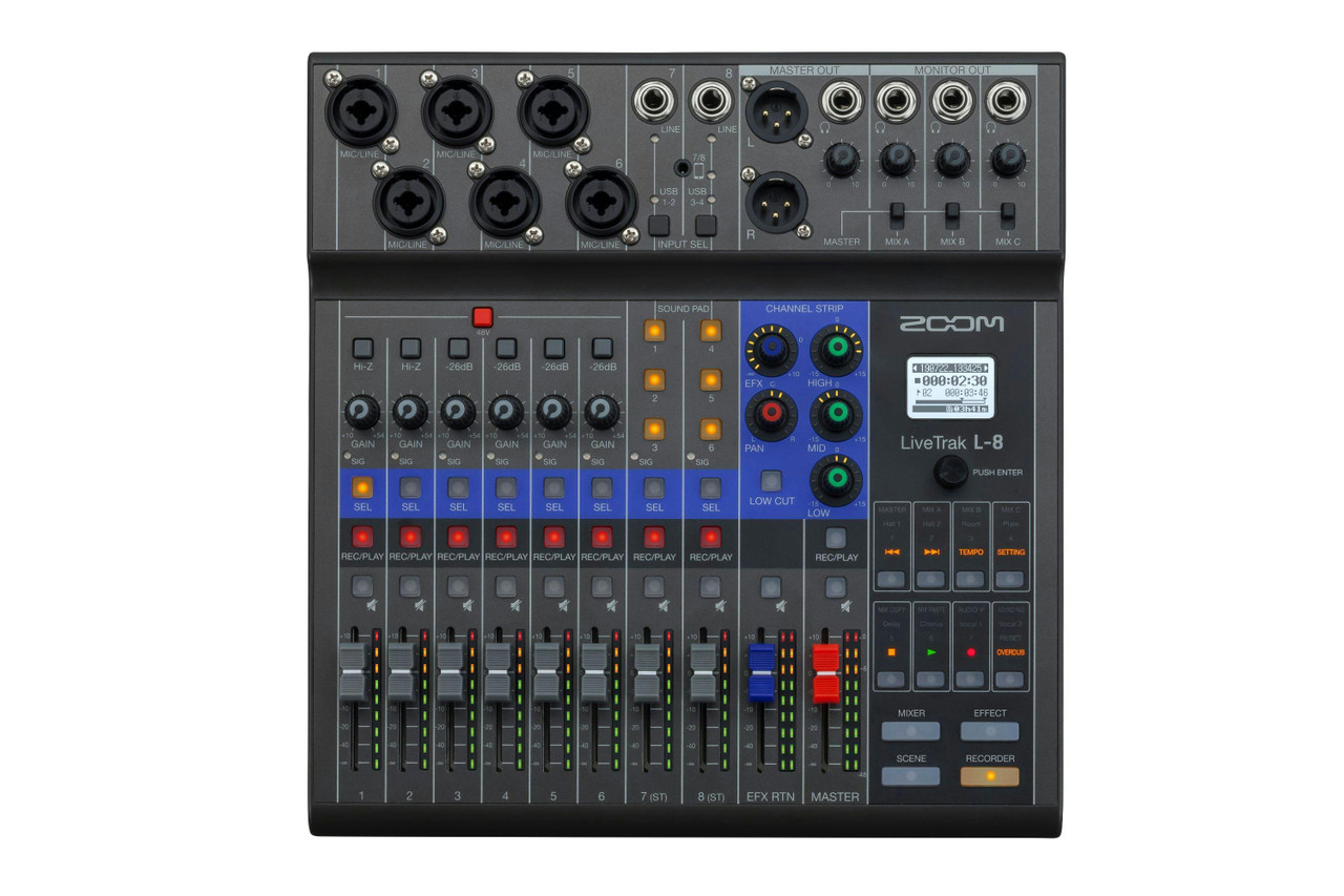 Zoom Livetrack L-8 Digital Mixer - Andertons Music Co.