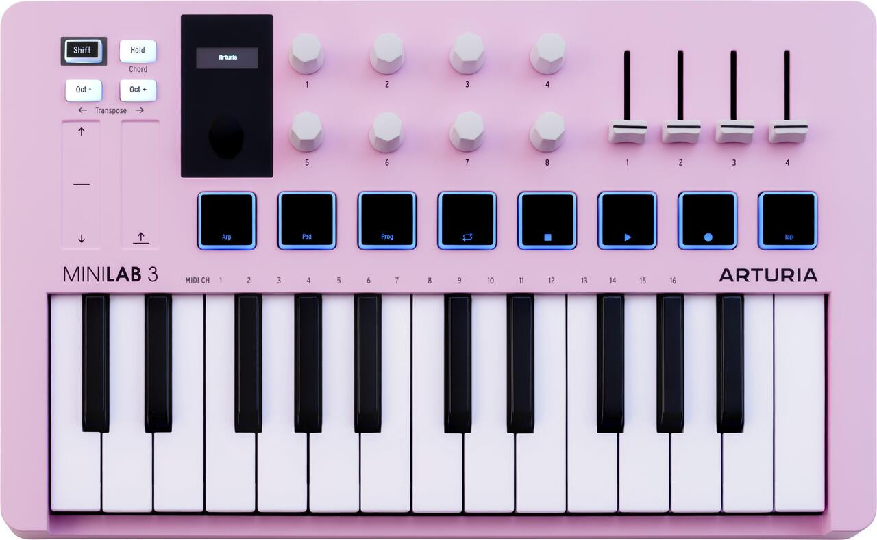 Arturia MiniLab 3 Rose Quartz 美品 Arturia MiniLab 3 Rose Quartz MIDI Keyboard & Controller