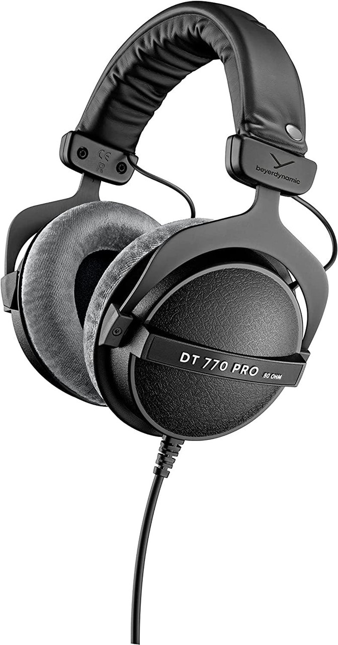 beyerdynamic DT770 PRO 80Ω BLACK EDITION Beyerdynamic DT770 Pro Headphones - 80 Ohm - BLACK - Andertons
