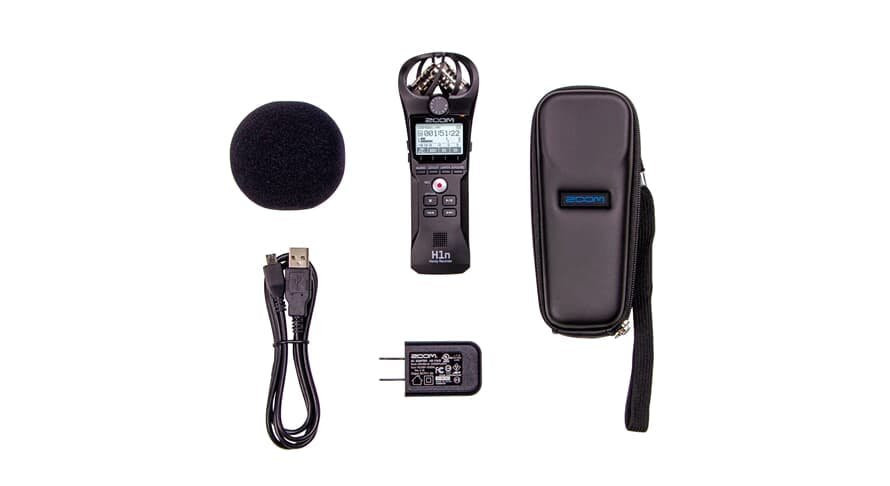 Zoom H1nVP Value Pack with Padded Bag, Micro USB Cable, PSU & Foam