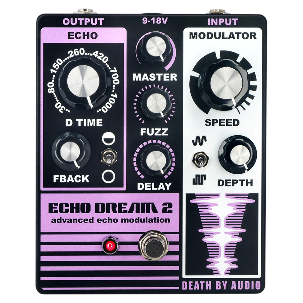 ギター DEATH BY AUDIO ECHO DREAM 2 Death By Audio Echo Dream 2 Delay Pedal - Andertons Music Co.