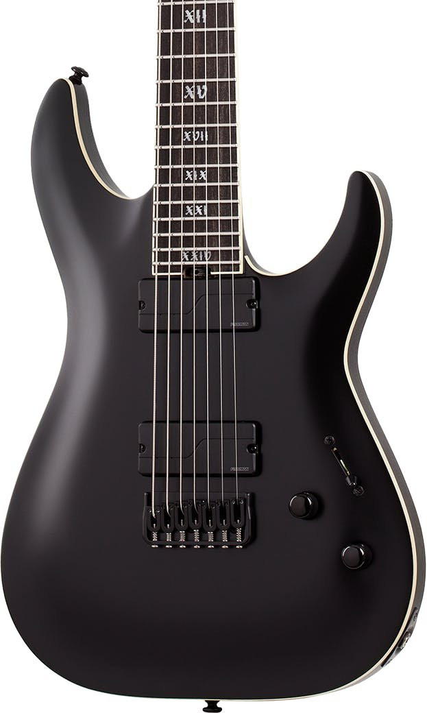 7弦ギター SCHECTER C-7 SLS ELITE EVIL TWIN Schecter C-7 SLS Elite Evil Twin in Satin Black - Andertons Music Co.