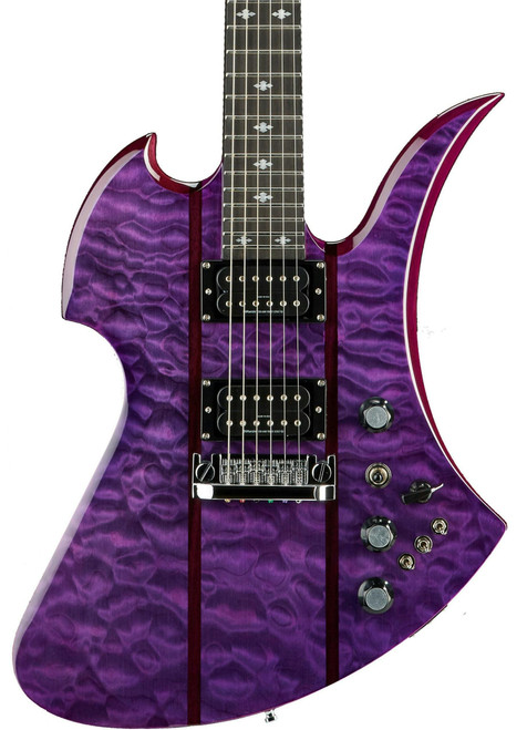 BC Rich Legacy Series Mockingbird STQ Hardtail Electric Guitar in Transparent Purple - 514853-BC-Rich-Legacy-Mockingbird-STQ-Hardtail-Purple-Body.jpg