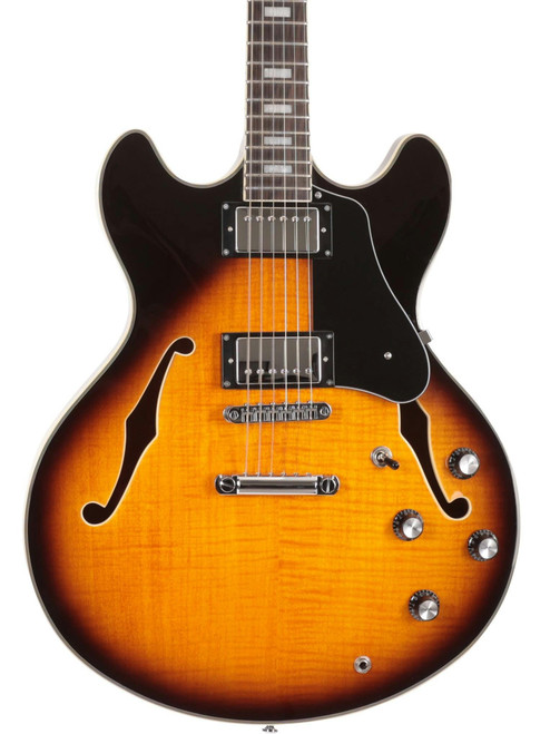 Sire Larry Carlton H7 Semi-Hollow Electric Guitar in Vintage Sunburst - H7TS-Sire-Larry-Carlton-H7-Hollowbody-Guitar-Vintage-Sunburst-Body.jpg