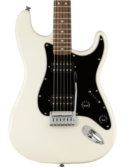Squier Affinity Stratocaster HH Electric Guitar in Olympic White - 437413-Squier-Affinity-Stratocaster-HH-Olympic-White-Body.jpg