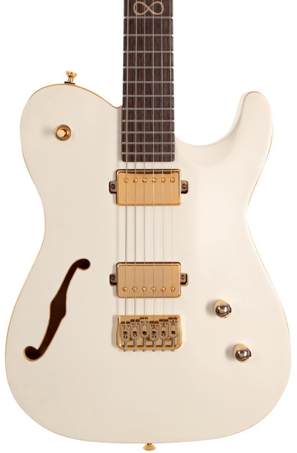 Chapman Chris Robertson Signature SAR63 Electric Guitar in Stone White With Roasted Maple Neck - LMKSH-CBS-WHT-Chapman-SAR63-Electric-Guitar-in-Satin-White-Roasted-Maple-Neck-Hero.jpg