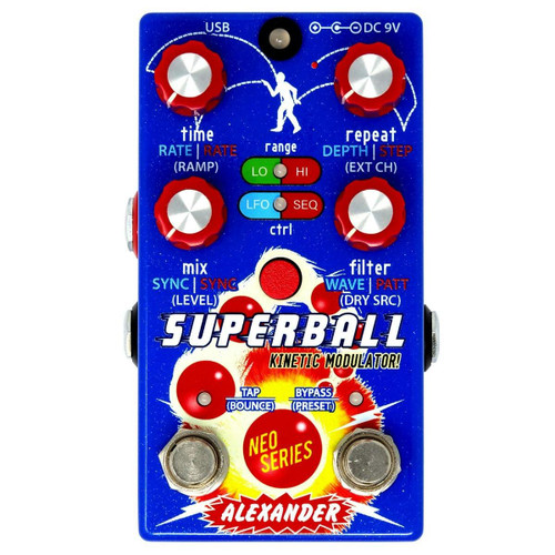Alexander Pedals Superball Kinetic Modulator Dynamic Delay Pedal - 379802-Alexander Pedals Superball.jpg