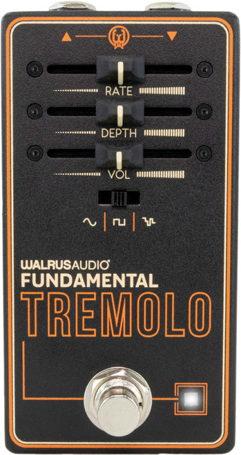 Walrus Audio Fundamental Series Tremolo Pedal - 64203-Walrus-Audio-Fundamental-Series-Tremolo-Pedal-in-Black-Front.jpg