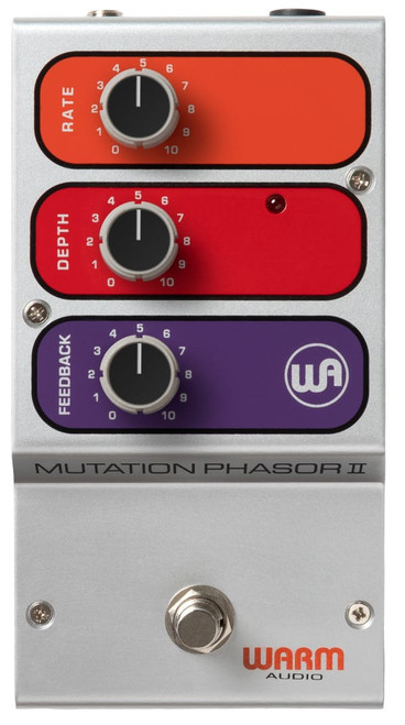 Warm Audio Mutation Phasor II Pedal - WAMUTATION-Warm-Audio-Mutation-Phasor-II-Pedal-in-Silver-Orange-Purple-Front.jpg