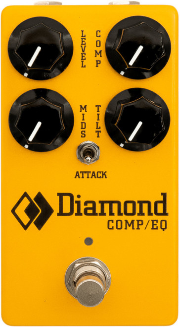 Diamond Comp/EQ Optical Compressor and Tilt EQ Pedal - DM-COMPEQ-diamond_pedals-comp_eq-front.jpg