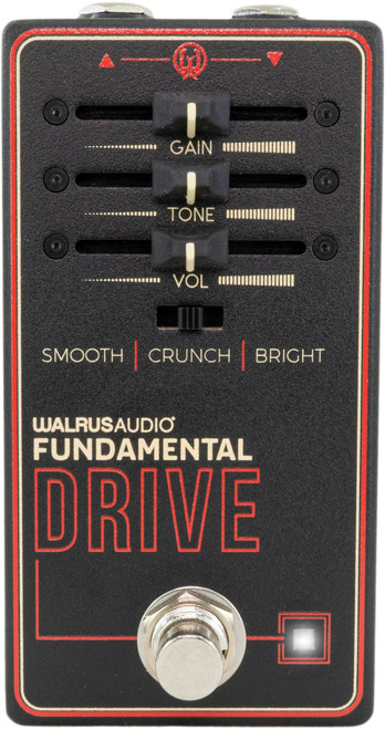 Walrus Audio Fundamental Series Overdrive Pedal - 64200-Walrus-Audio-Fundamental-Series-Drive-Pedal-in-Black-Front.jpg