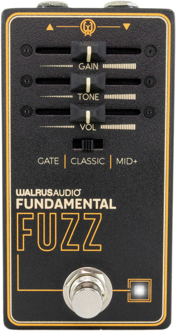 Walrus Audio Fundamental Series Fuzz Pedal - 64199-Walrus-Audio-Fundamental-Series-Fuzz-Pedal-in-Black-Front.jpg
