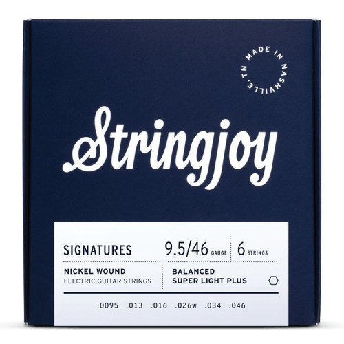 Stringjoy Nickel Alloy Hex Core 9.5-46 Balanced Super Light plus Guage Electric Strings - 460540-1629286964982.jpg