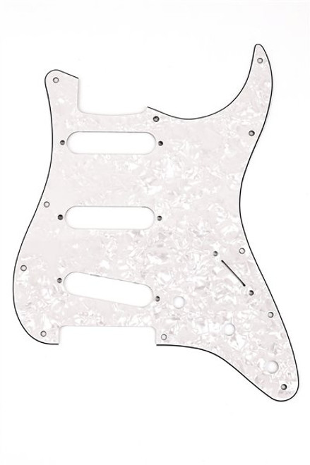 Fender 11-Hole Stratocaster SSS Pickguard in White Pearl - 500458-1648116478346.jpg