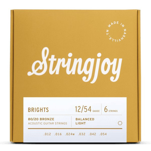 Stringjoy Brights Light Gauge (12-54) 80/20 Bronze Acoustic Guitar Strings - SJ-BB1254-1.jpg