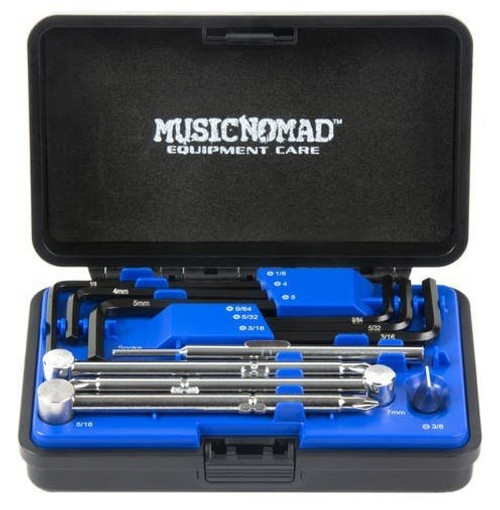 MusicNomad Premium Guitar Tech Truss Rod Wrench 11 Piece Set - MNO-MN235-musicnomad-wrench-and-tools-set-front.jpg