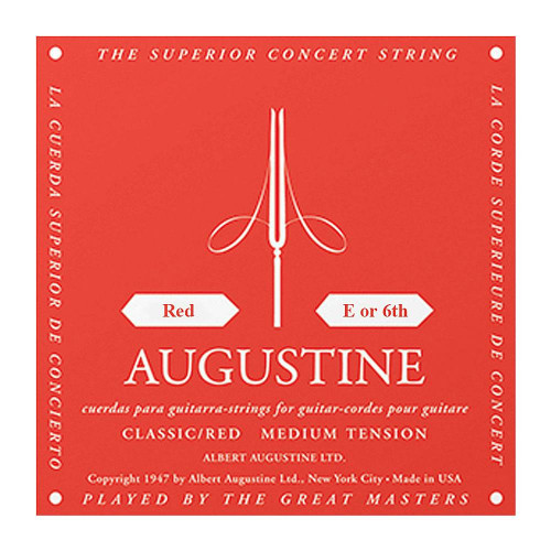 Augustine Red MT Single E or 6th Classical Guitar String - 448337-AUG262616.jpg