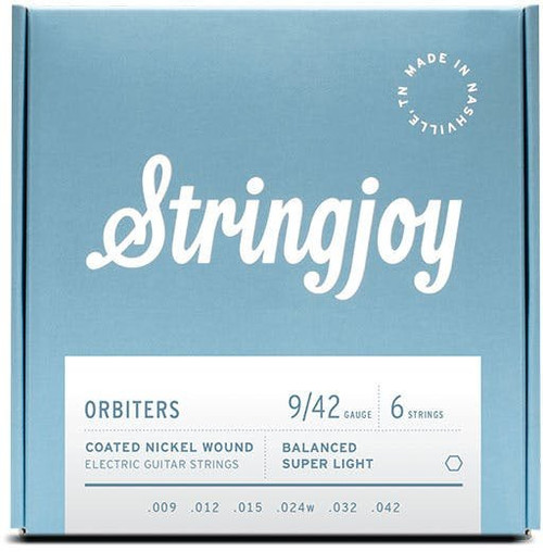 Stringjoy Orbiters Balanced Super Light Gauge 9-42 Coated Nickel Wound Electric Guitar Strings - SJ-OR0942-Stringjoy-Orbiters-Balanced-Super-Light-Gauge-9-42.jpg