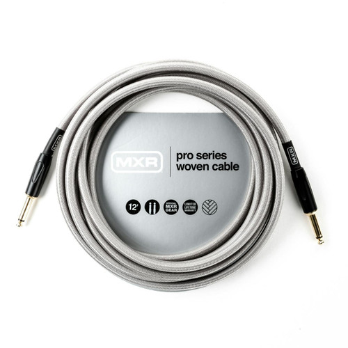 MXR 12ft Pro Series Woven Instrument Cable in Silver - 321083-1549537784109.jpg