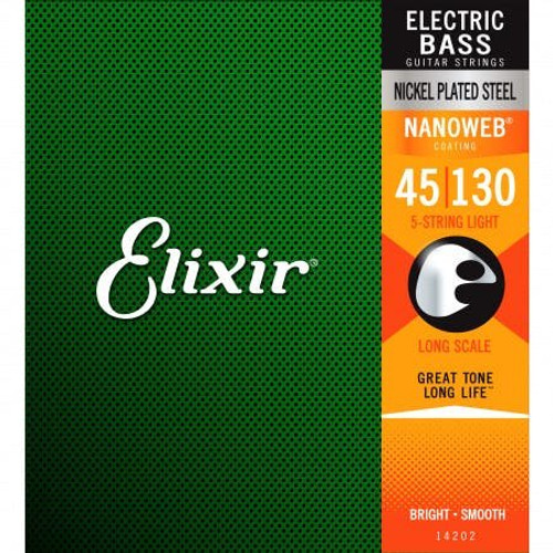 Elixir 45-105 + 130 5 String Bass Strings - 334975-1557763903764.jpg