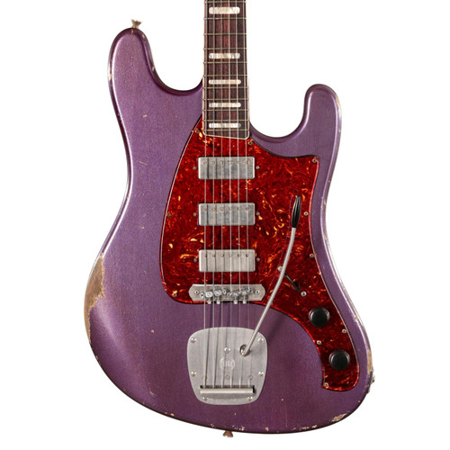 Castedosa Conchers Standard Electric Guitar in Aged Purple Metallic with Mini Humbuckers - CASTCONCH255PMT-CASTCONCH255PMT---160-1.jpg
