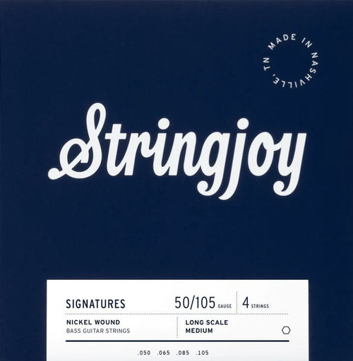 Stringjoy Nickel Alloy Round Core 50-105 Medium 4 String Bass Strings - SJ-BA50105-Stringjoy-Nickel-Wound-Long-Scale-Bass-Strings.jpg