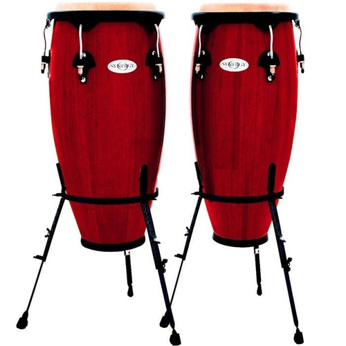 Toca 10" & 11" Conga Set in Rio Red w/ Basket Stands - 83298-tmpCE9B.jpg
