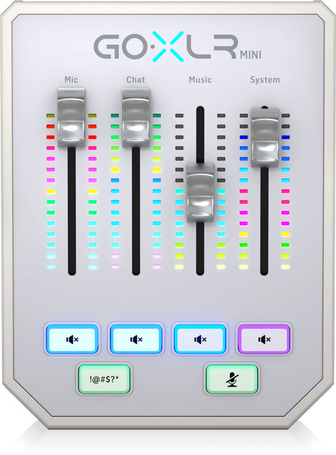 TC Helicon GO XLR Mini Audio Interface in White - 0803-AAI86-001-TC_Helicon_GO_Mixer_Mini_White_Top.jpg