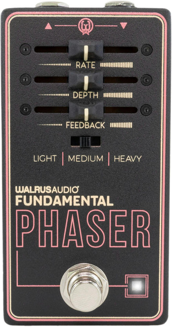 Walrus Audio Fundamental Series Phaser Pedal - 64201-Walrus-Audio-Fundamental-Series-Phaser-Pedal-in-Black-Front.jpg