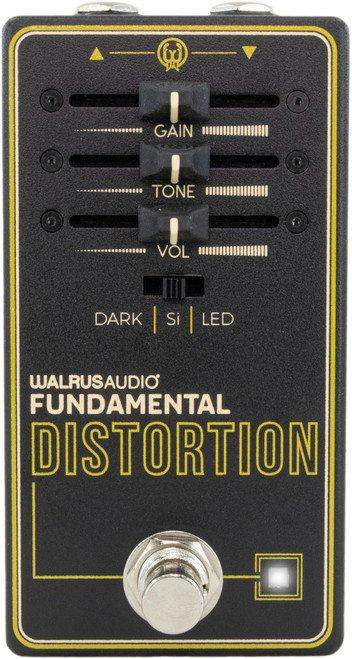 Walrus Audio Fundamental Series Distortion Pedal - 64198-Walrus-Audio-Fundamental-Series-Distortion-in-Black-Front.jpg