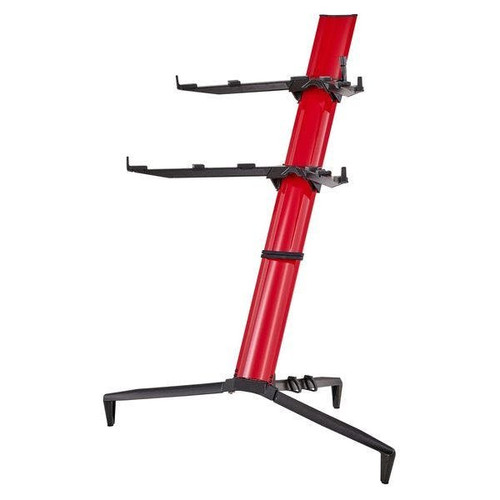 QUIKLOK By STAY SL913RD Tower Dual Tier Aluminium Keyboard Stand - Red - SL913ALURD-Quiklok_Stay_Double_Keyboardstand_Red.jpg