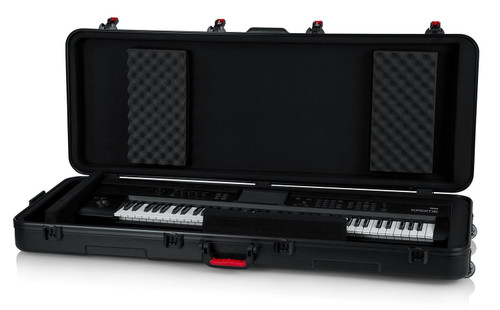 Gator ATA Molded PE Case w/ TSA Latches & Wheels for 76 Note - 105091-GTSA-KEY76_OPEN_GEAR1.jpg