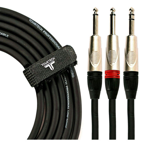 Tourtech 10ft/3m Y Cable Stereo Jack - 2 Jack - 351275-1567074930332.jpg