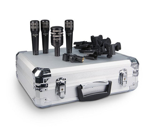 Audix DP4 Four Piece Drum Kit Microphone Set - 55467-DP4_Kit_Closed_Web.jpg