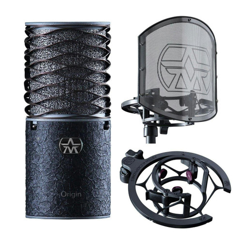 Aston Origin Black Condenser Microphone Bundle with Swiftshield Pop Filter - 381032-1581937945011.jpg