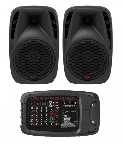 VECTOR by HH VRC-210 - Portable PA system - 2x500W - 6 channel mixer with Bluetooth and FX - 458512-VRC-210_Main.jpg