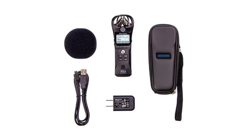 Zoom H1n-VP Value Pack with Padded Bag, Micro USB Cable, PSU & Foam Windshield - 10010555-Zoom_H1N-VP_Total.jpg