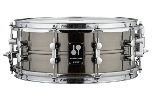 SONOR Kompressor Snare Drum 14" x 5.75", Brass, Black Nickel Plated - 17710301-17710301_KS14x5.75SDB_front-1.jpg