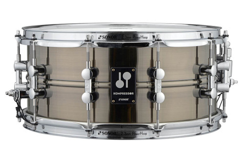 SONOR Kompressor Snare Drum 14" x 6.5", Brass, Black Nickel Plated - 17710601-17710601_KS14x6.5SDB_front.jpg