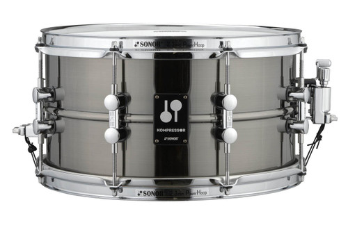 SONOR Kompressor Snare Drum 13" x 07", Brass, Black Nickel Plated - 17710101-17710101_KS13x07SDB_front-1.jpg