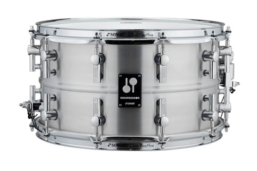 SONOR Kompressor Snare Drum 14" x 08", Aluminium, Polished - 17710801-17710801_KS14x08SDA_front-1.jpg