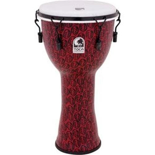 Toca 12" Freestyle II Djembe in Red Mask Synergy Series - 21201-TF2DM12RM_super.jpg