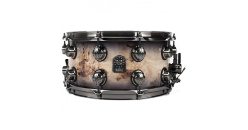 Natal Maple 14x7 Mappa Burl Snare Black Smoked Gloss - 352464-1568029202761.jpg