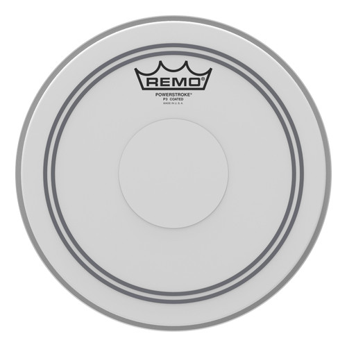 Remo 10" Powerstroke 3 Coated Clear Dot Tom / Snare Head - 449076-P3-0110-C2.jpg