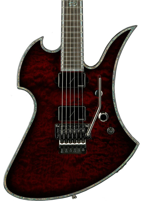 BC Rich Extreme Series Mockingbird Exotic Electric Guitar with Floyd Rose in Black Cherry - 514389-BC-Rich-Extreme-Series-Mockingbird-Exotic-Floyd-Rose-Black-Cherry-Body.jpg