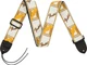 Fender 2” Monogrammed Guitar Strap in White, Brown and Yellow - 443784-1620919057327.jpg