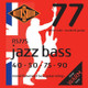 Rotosound Jazz Bass 77 Flatwound 4-String Short Scale Set(40,50,75,90) - 352205-rs77s_foil.jpg