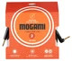 Mogami 2524 RA 3m Guitar Lead Terminated with Neutrik Black and Gold Right 1/4″ Jacks (One Straight One Right Angled) - J2R-25240-J2-3 Front.jpg