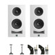 KALI IN-5 Studio Monitor Bundle in White with stands and cables - _BUN-KALIIN5WH-STAND-BUN-KALIIN5WH-STAND.jpg