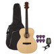 EastCoast G1 Grand Auditorium Steel-String Acoustic Guitar Bundle With Accessories - Bundle-bun-ec-g1-nts.jpg
